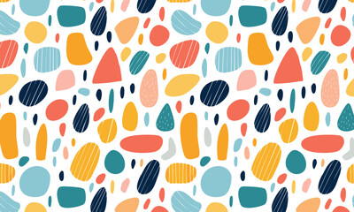Joyful Colors & Organic Shapes - Modern Repeating Pattern