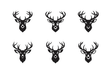 deer head logo vector illustration