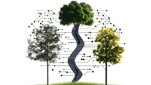 Machine learning bioinformatics deep learning neural network analyzing genomic data AI algorithm flowcharts with DNA elements