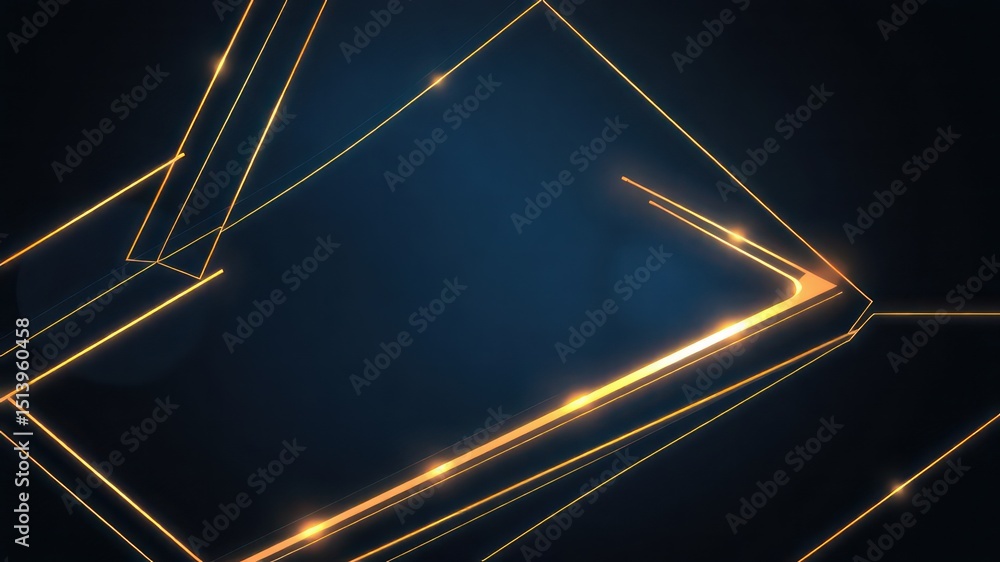 Poster abstract background with glowing geometrical shapes providing a modern and futuristic digital visual