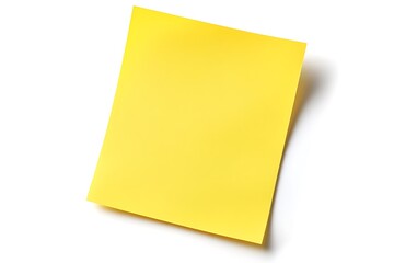Yellow sticky note on a white background.