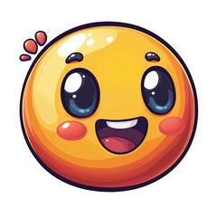 Fototapeta premium Cartoon Happy Chat Bubble Mascot for Messaging Apps – Transparent Background