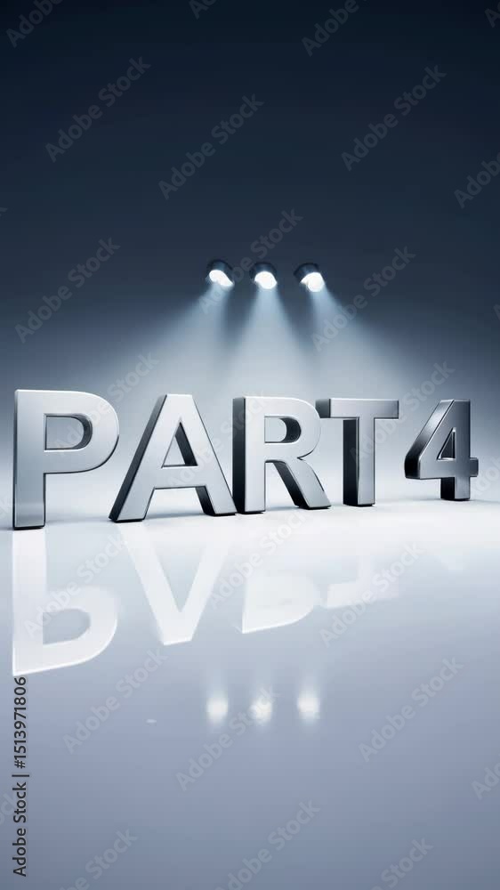 Aufkleber part 4 is written in silver letters. the letters are large and bold. the letters are in the middle o