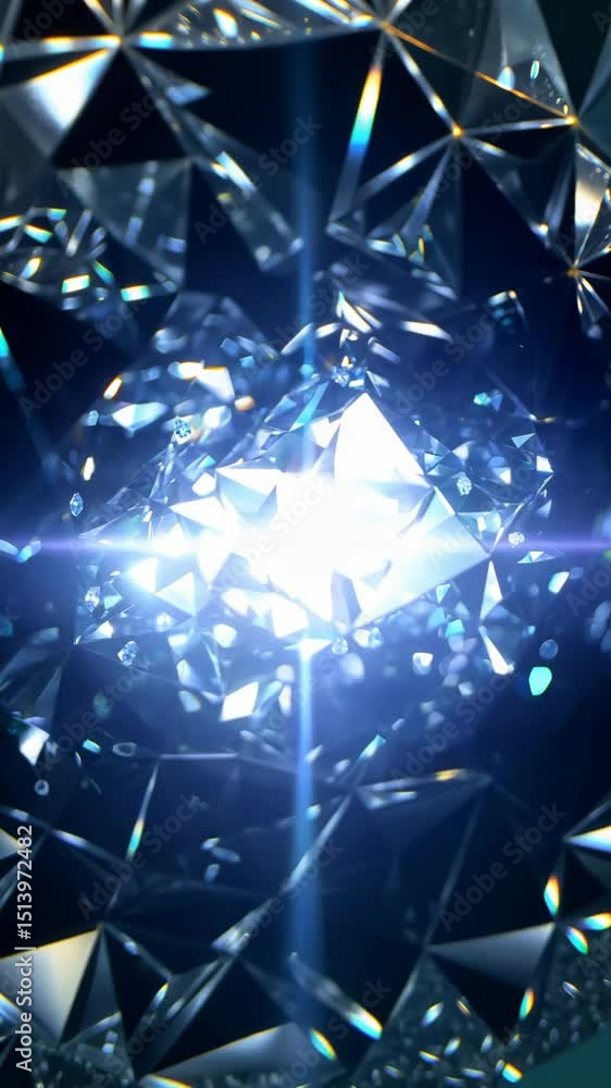 Poster a close up of many small diamonds. the diamonds are all different sizes and shapes.