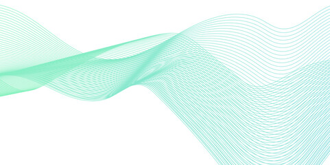 Fototapeta premium Digital technology Abstract wave element for design. Curved wavy line smooth stripe. Abstract background with lines. Modern colorful wavy lines pattern design element.