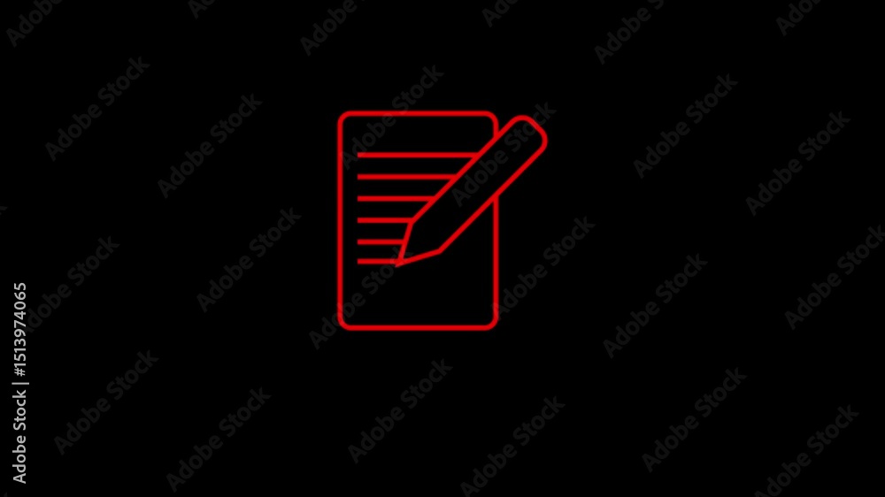 Poster pen and paper icon element for design. document icon on white background contact list with a pen log