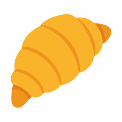 croissant on white background