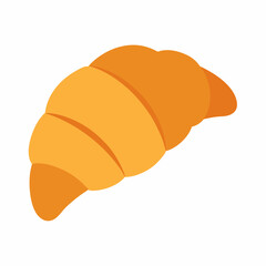 croissant isolated on white background