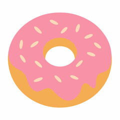 donut isolated on white background
