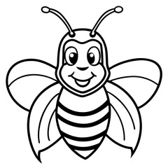 Buzz buzzing sound doodle word in artistic line style Line Art Vector illustration