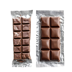 Obraz premium chocolate bar isolated on transparent background