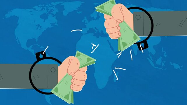 Anti-capitalism, Animation of Financial Crimes, Anti Corruption Concept