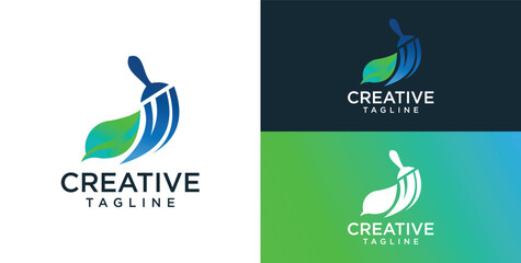 cleaning technology security services logo template