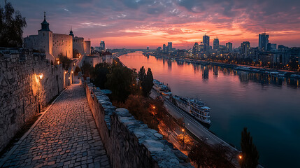 An unknown panorama taken from an unknown fortress.