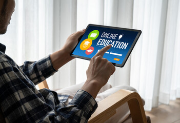 E-learning website with modish sofware for student to study online on the internet network
