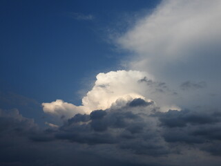 Storm clouds forming over Kent County, Delaware. Cloudscape, cloud formation.