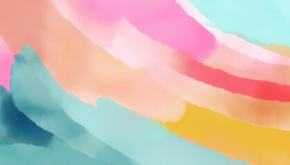  soft pastel watercolor waves in abstract gradient landscape for modern branding, website background, print or minimalist art poster