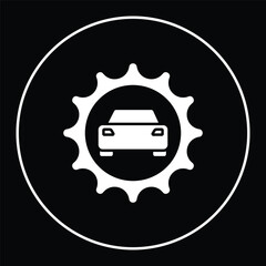 Wrench tools equpment logo. Gear engine car logo illustration