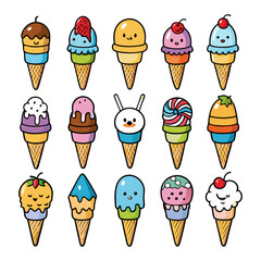Adorable Cute Ice Cream Cones