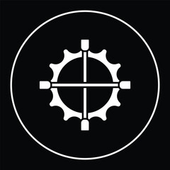 Wrench tools equpment logo. Gear engine car logo illustration