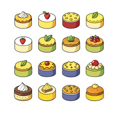 Cute Mini Fruit Cake Collection