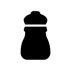 Isolated salt shaker vector icon illustration for kitchen and restaurant condiment use design