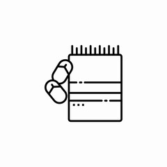 beach towel flip flops icon sign vector