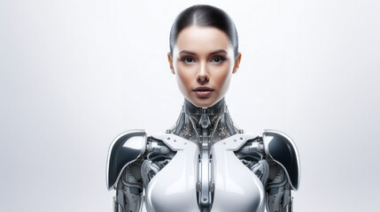 Fototapeta premium Generated Image of a cyborg
