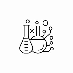 chemical features icon sign vector