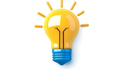 Brilliant Idea Illuminating Innovation  Creativity