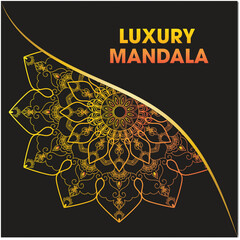 Luxury Golden Mandala Art for Decoration