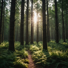 Obraz premium AI Generated Forest