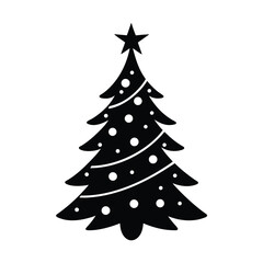 Obraz premium christmas tree isolated on white