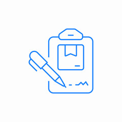 order form icon sign vector