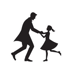 Father Daughter Dance Evening Silhouette