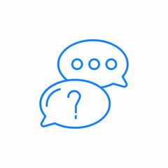 q&a questin answer icon sign vector