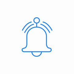 ringing bell icon sign vector