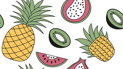 vector illustration of pineapple