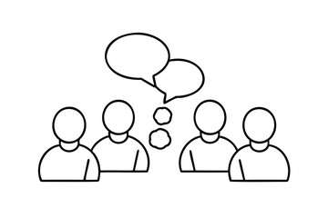 Group of people brainstorming ideas communication teamwork collaboration