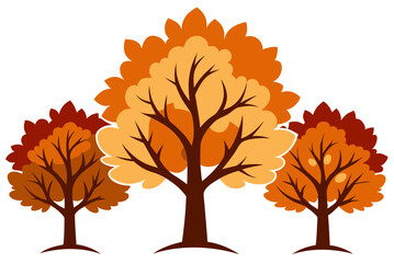 Hand Drawn Pin Oak Leaf Collection Vector