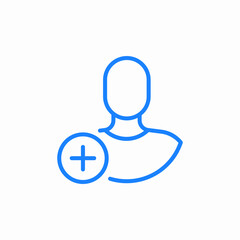 add user icon sign vector