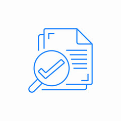approved documents icon sign vector