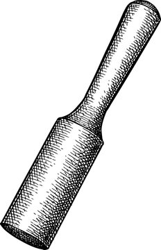 black and white chisel sketch clip art preview