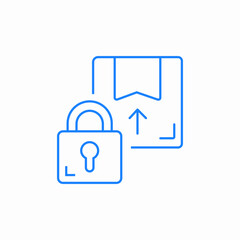 Obraz premium secured shipment icon sign vector