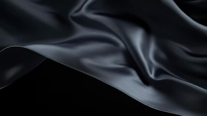 Abstract dark cloth with smooth elegant texture and soft folds - Powered by Adobe