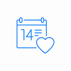 valentines day icon sign vector