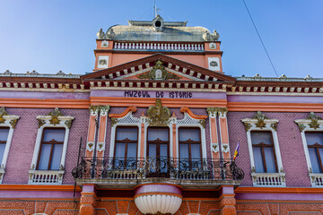Buildings in downtown city of Lugoj, Romania