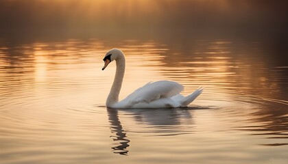 Fototapeta premium swan on the lake
