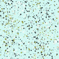 Minimal watercolor splash pattern on soft blue background. Seamless, hand-painted texture for fabric, wallpaper, stationery, and digital design. Light, airy, modern look.