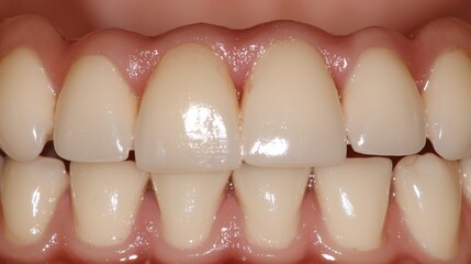 Close up of a dental bridge highlighting its natural appearance and seamless integration with the surrounding teeth